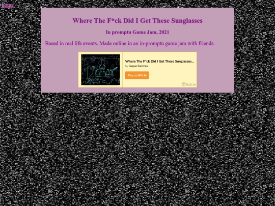 pages/games/sunglasses screenshot