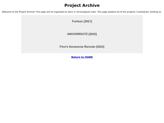 projects screenshot
