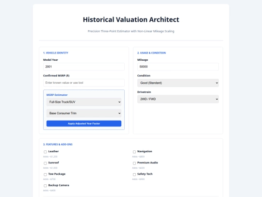 car_valuation screenshot