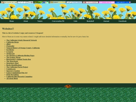 lists/websites screenshot