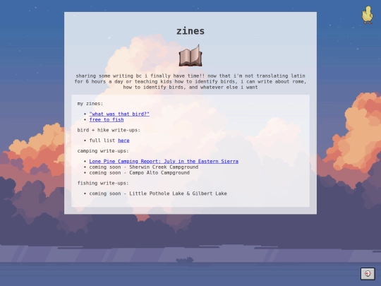zines screenshot