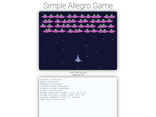 simpleallegrogame screenshot