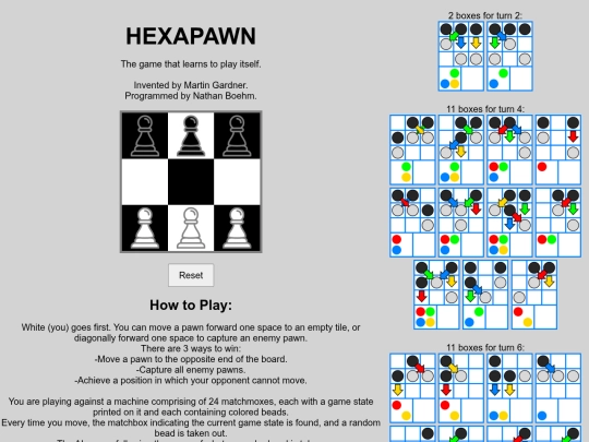 hexapawn screenshot