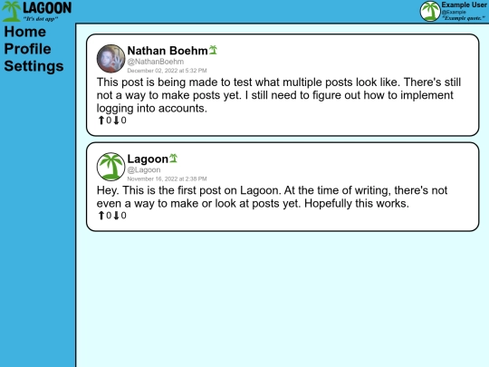 lagoon/home screenshot