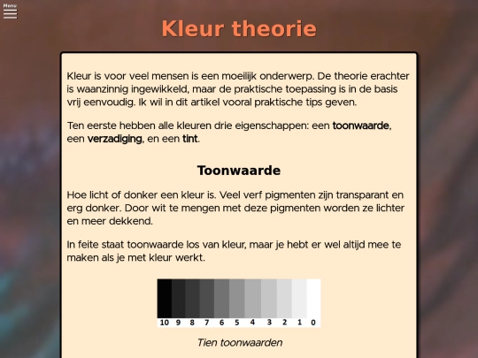 Artikelen/Basiskennis/Kleur-theorie screenshot