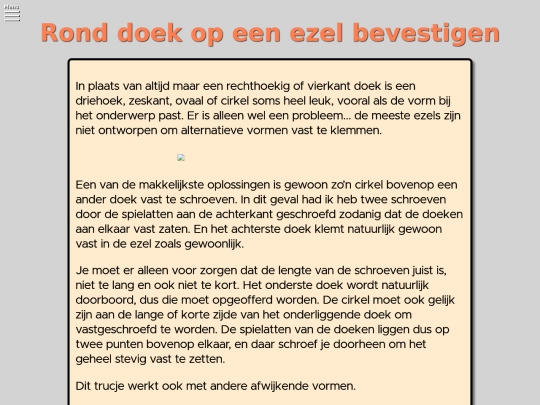Artikelen/Hulpmiddelen/Rond-doek-op-ezel screenshot