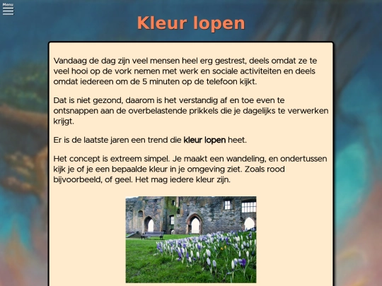 Artikelen/Inspiratie/Kleur-lopen screenshot