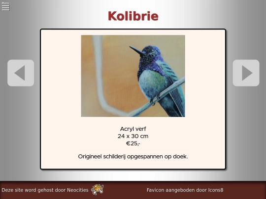 Gallerij/Kunstwerken/Kolibrie screenshot