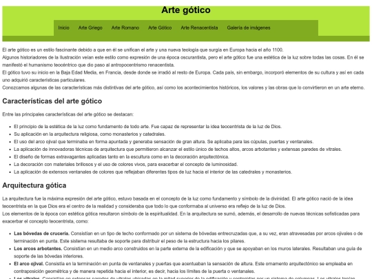 arte gotico screenshot