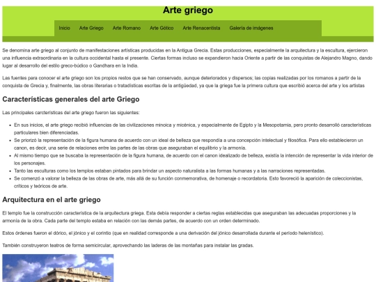 arte griego screenshot