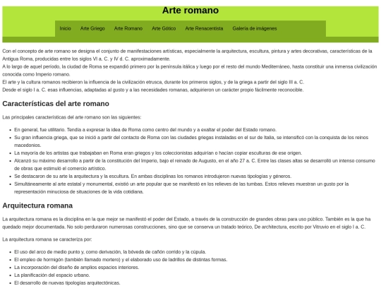 arte romano screenshot