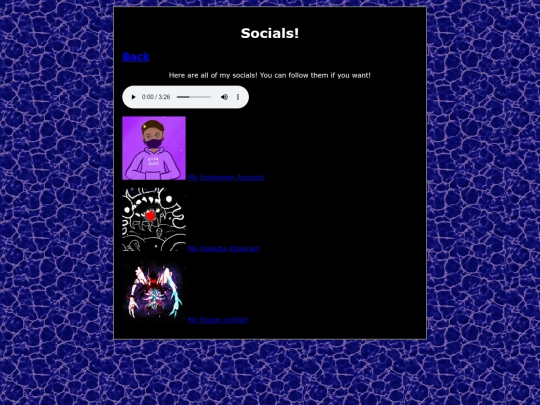 Socials screenshot