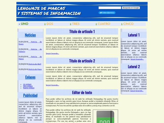 index screenshot