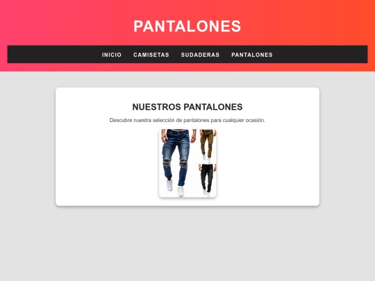 pantalones screenshot