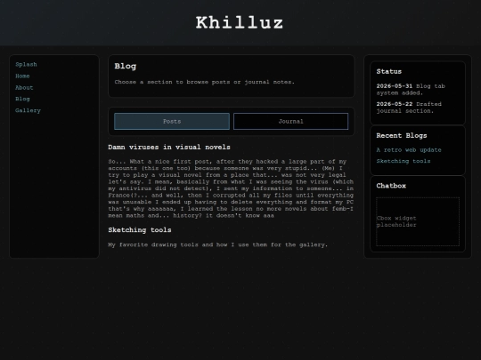 blog screenshot