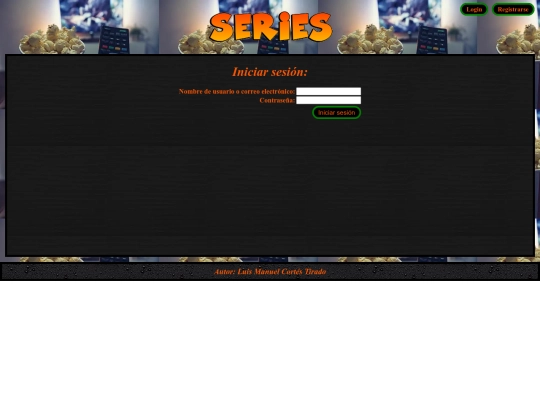 login screenshot