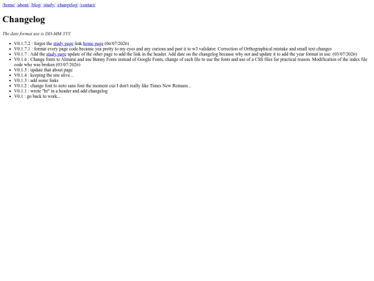 changelog screenshot