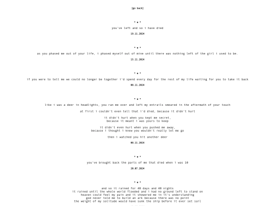 Pages/Drabbles screenshot