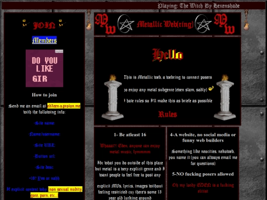 MetallicWeb screenshot