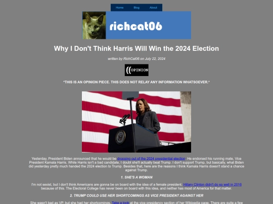 blog/opiniononharris24 screenshot