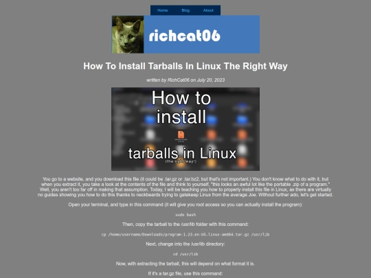 blog/tarballinstalltut screenshot
