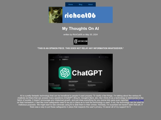 blog/thoughtsonai screenshot