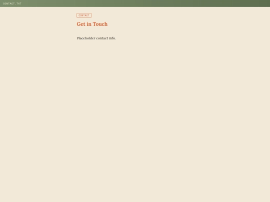 pages/contact screenshot