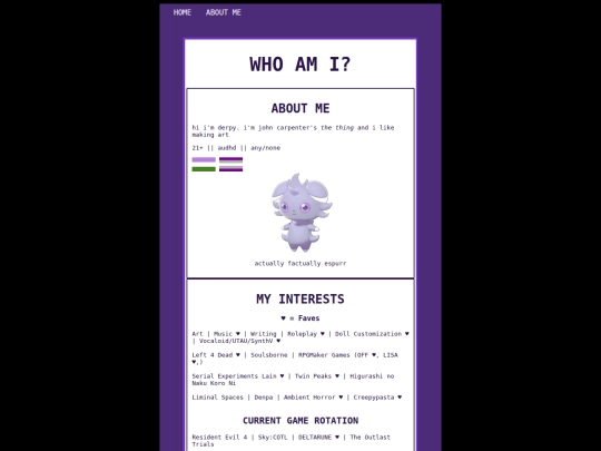 info screenshot