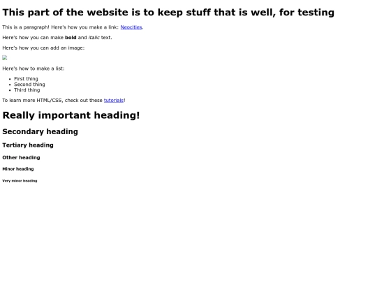 test screenshot