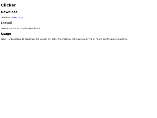 c/clicker screenshot
