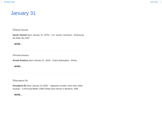 Aprbdays/Jan31 screenshot