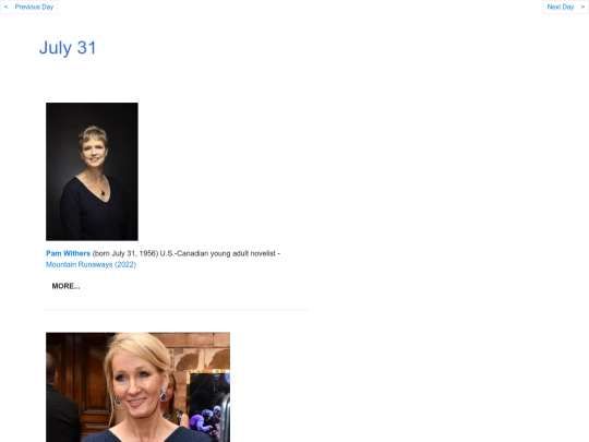Julbdays/Jul31 screenshot