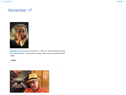 Novbdays/Nov17 screenshot