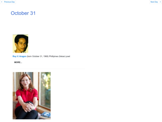 Octbdays/Oct31 screenshot