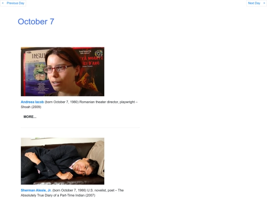 Octbdays/Oct7 screenshot