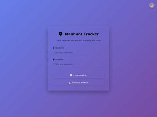 login screenshot
