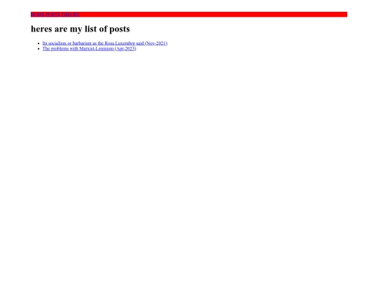 pages/postslist screenshot