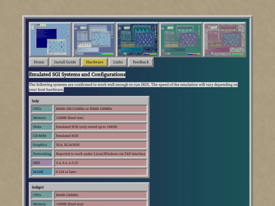hardware screenshot