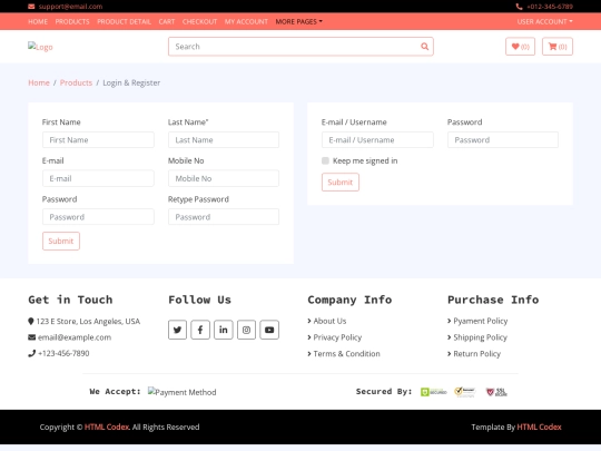 login screenshot