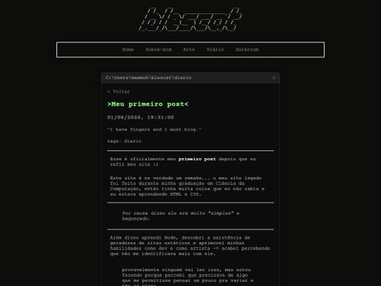 diario/01-08-2026-primeiro-post screenshot
