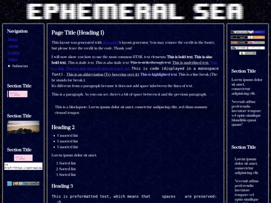 example-page screenshot