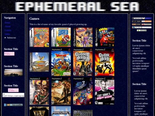 games screenshot