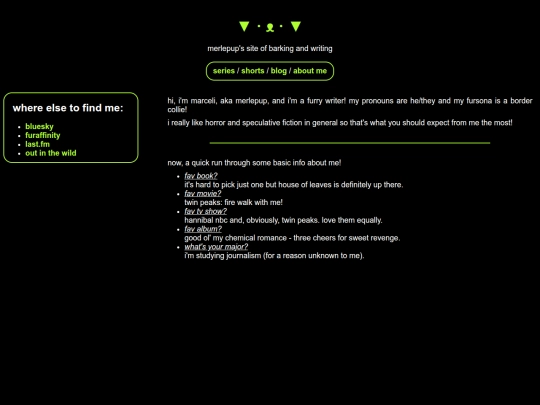 aboutme screenshot