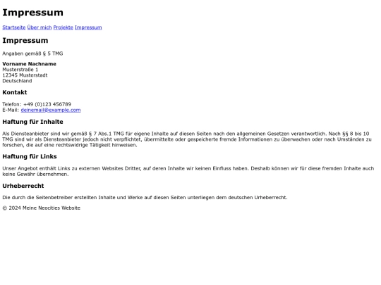 impressum screenshot