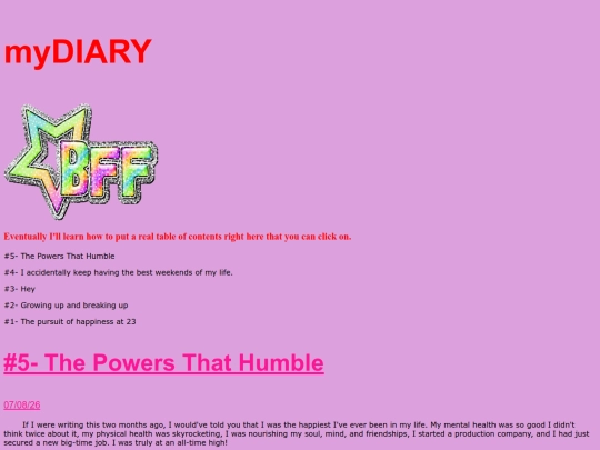 myDIARY screenshot