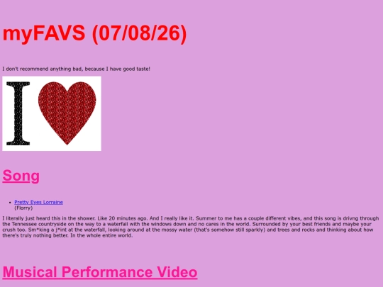 myFAVORITES screenshot