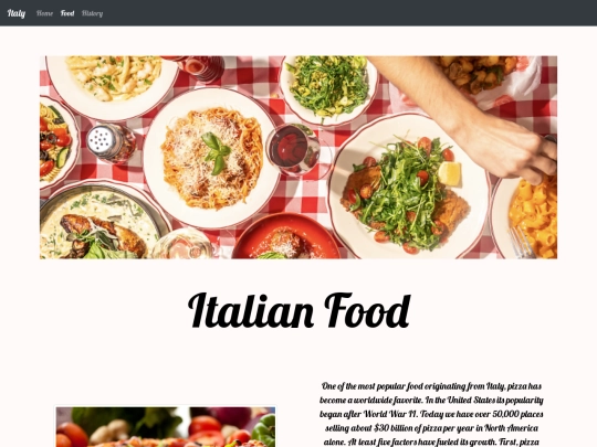 Italy/food screenshot