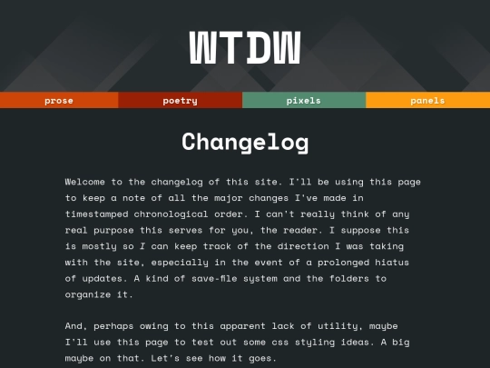 changelog screenshot