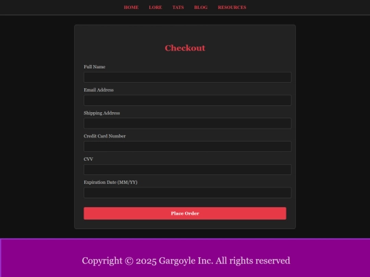Checkout screenshot