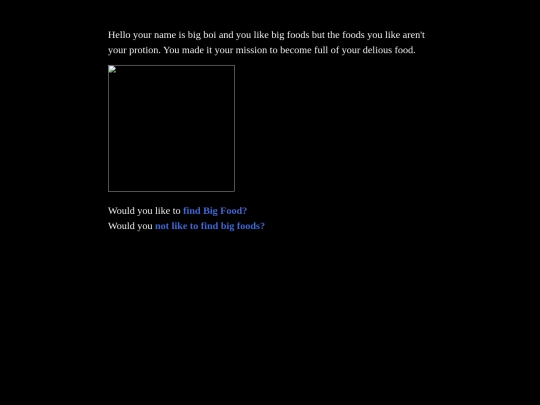 Twine Games/2020-2021 Twine Games/The Big Boi Adventure screenshot